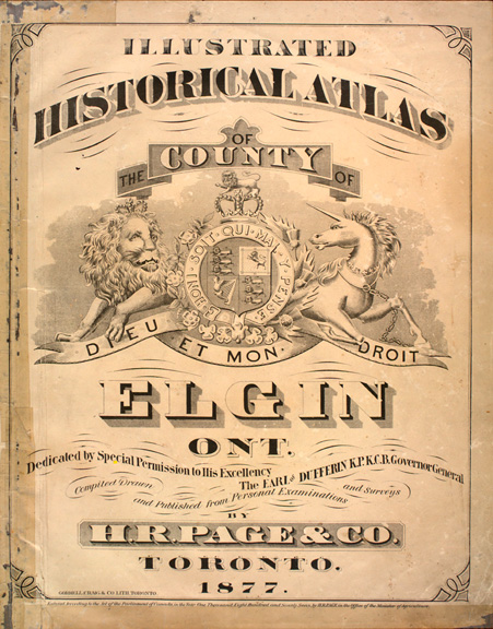 Illustrated Historical Atlas of the County of Elgin, Ontario